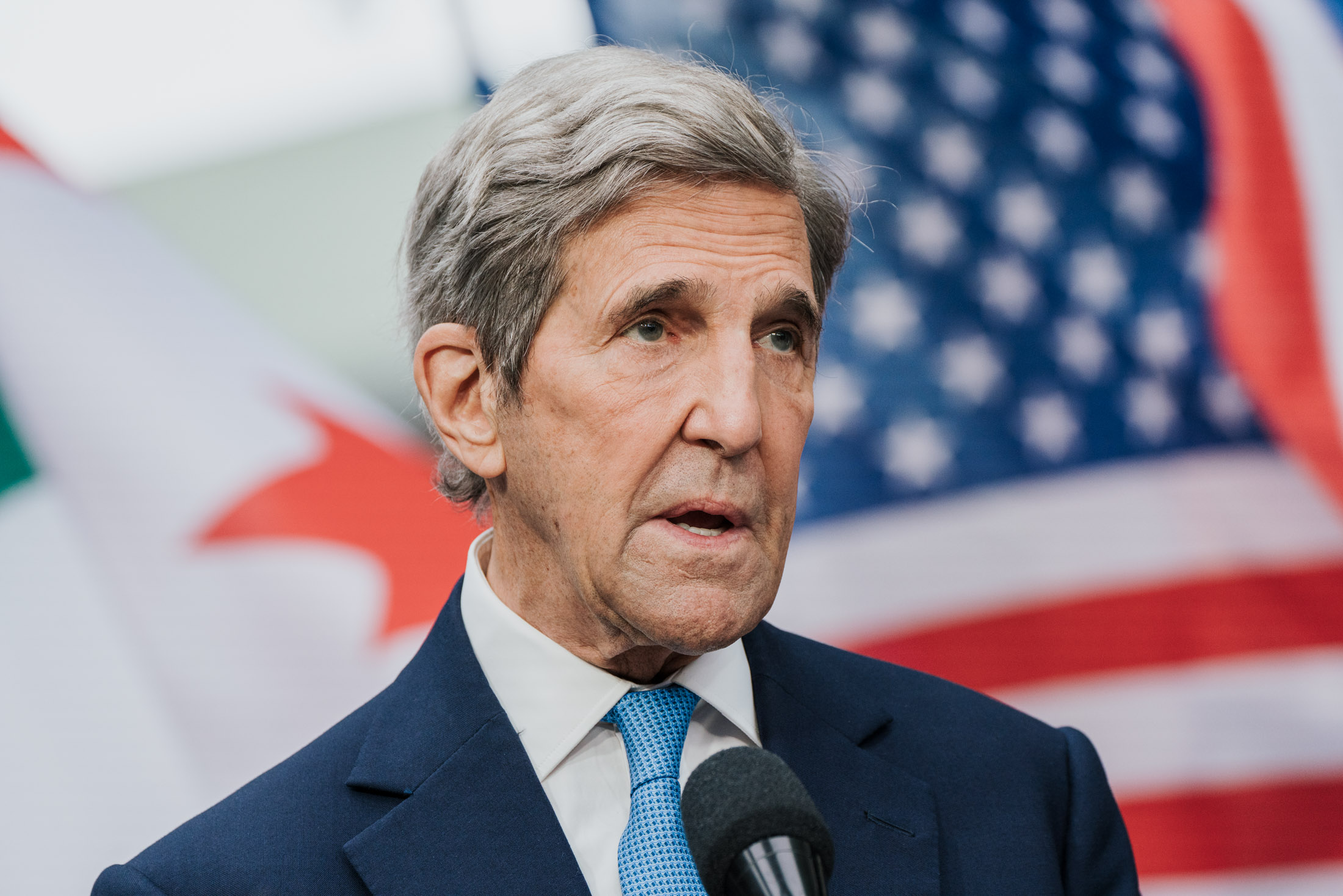 Portrait von John Kerry beim G7 Gipfel in Berlin